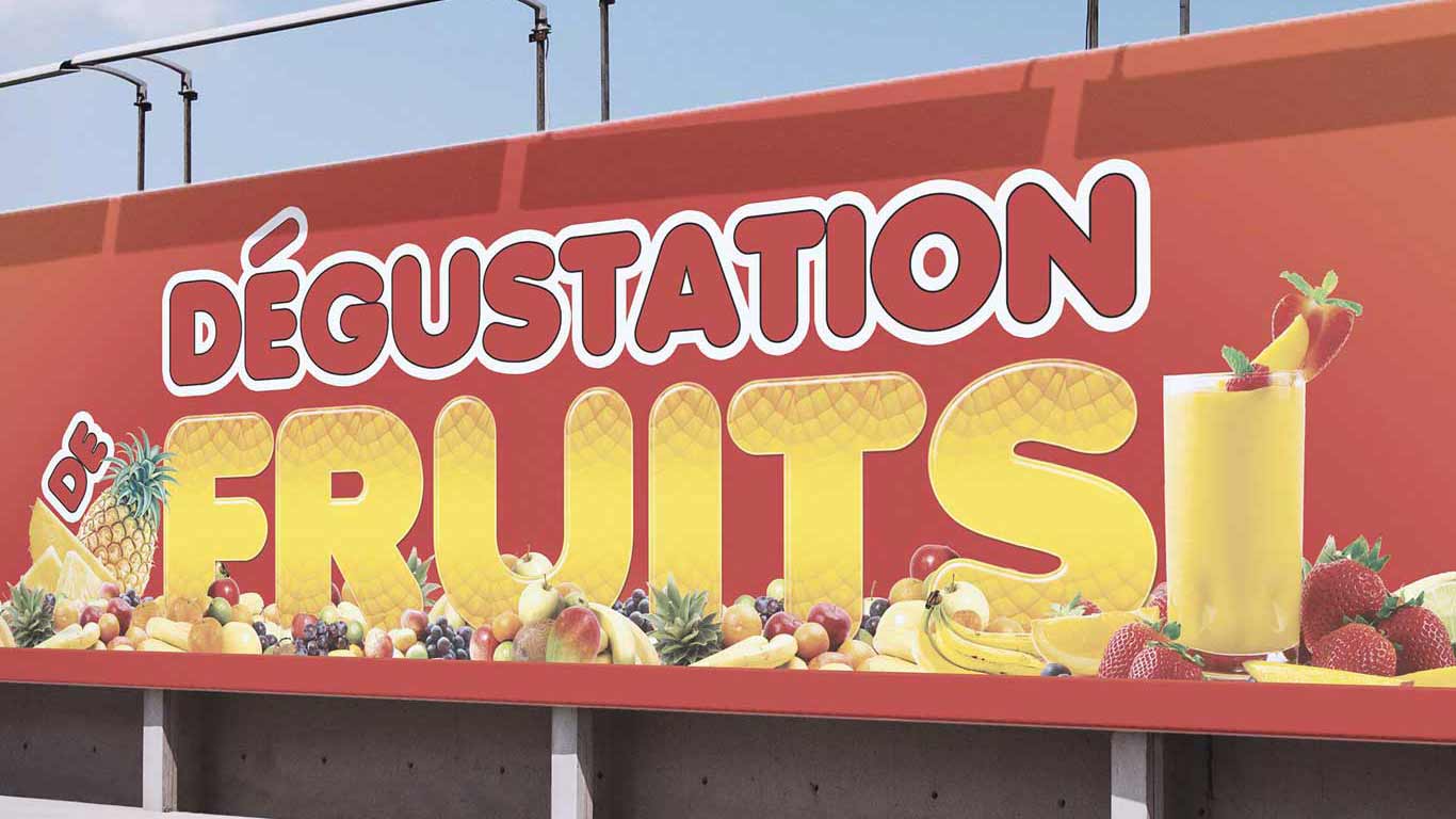 Panneaux d'Affichage dégustation de fruits