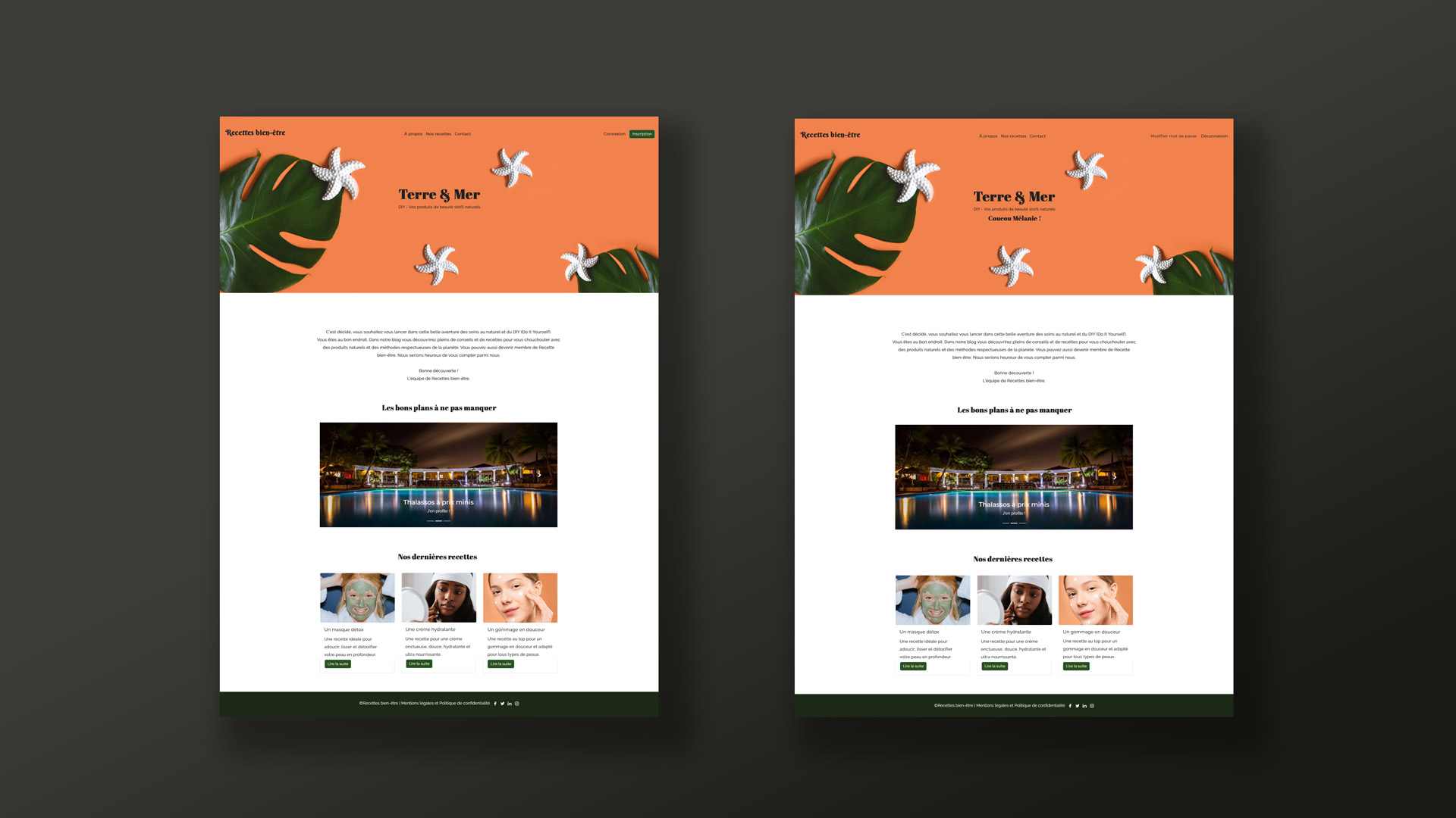 Site web desktop